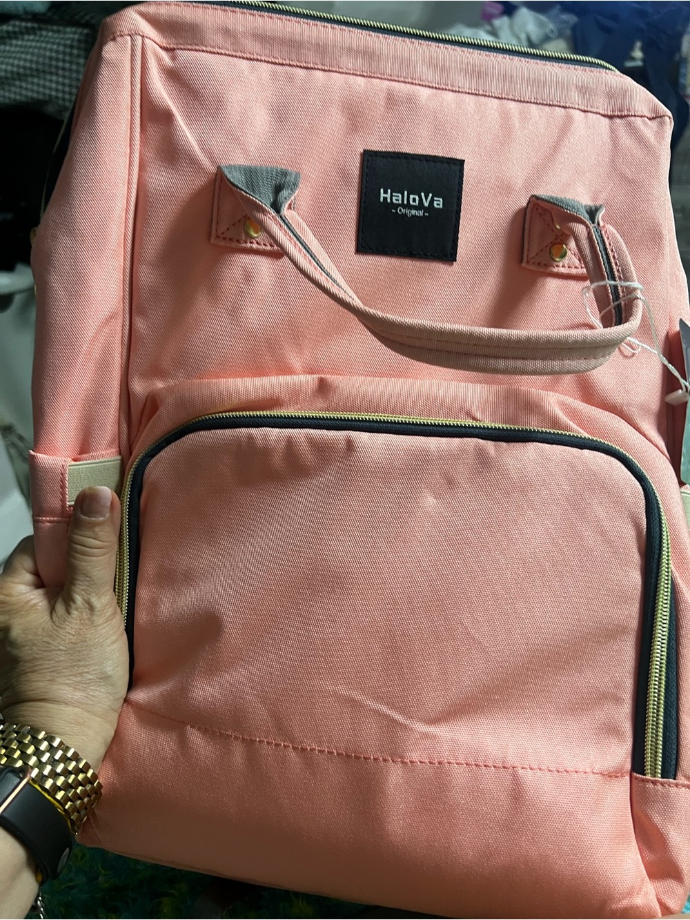 Halo Pink Women's Backpack - Lightweight Everyday Tote